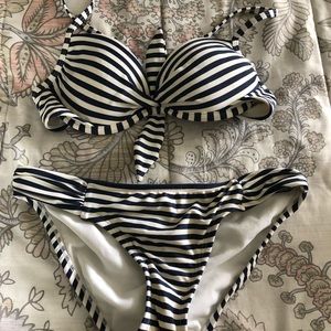 Striped two piece